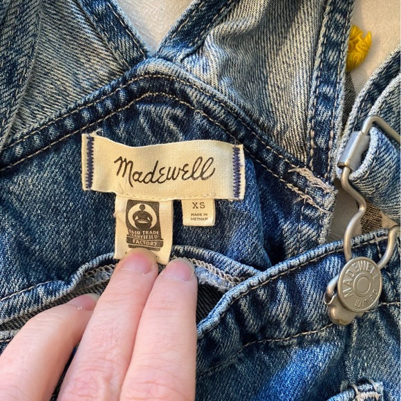 Madewell Straight-Leg Overalls Size XS - Picture 7 of 8